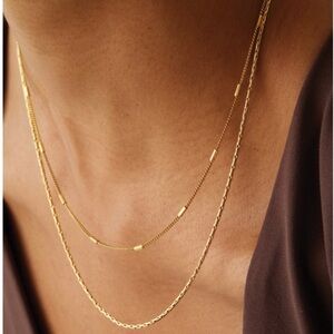 Jenny bird Gold 'Surfside' Duo Chain Necklace